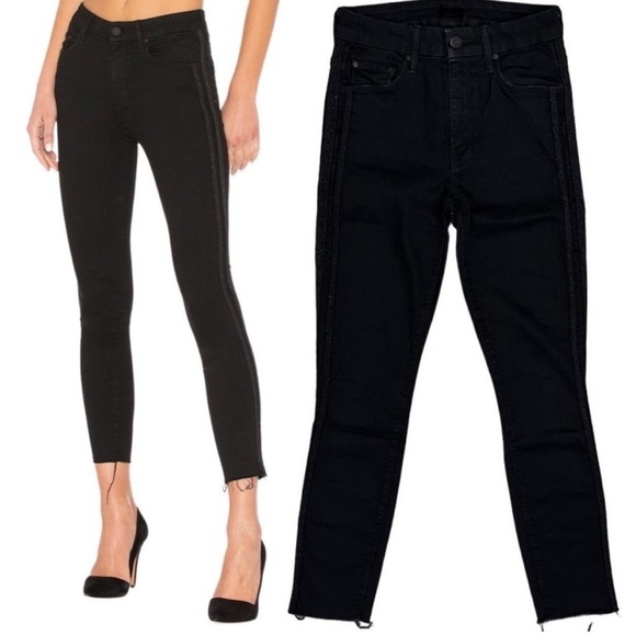 MOTHER HW LOOKER ANKLE FAY WASHED BLACK JEANS, Size 26 Excellent Condition - Picture 7 of 12